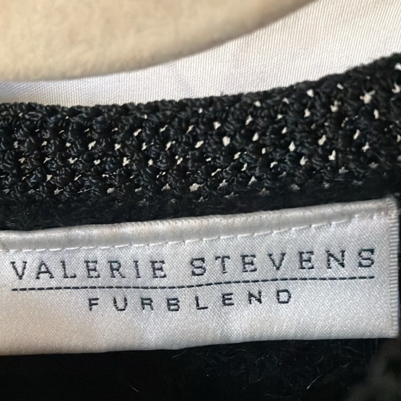 Valerie Stevens: Black Furblend Sweater- Wool & Angora- S - Picture 2 of 16